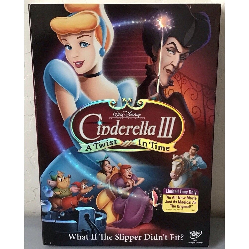 Cinderella 3 III: A Twist in Time (DVD, 2007, w/Slipcover) Brand New Sealed